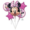 Foil Balloon - Bouquet Minnie Mouse Forever