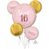 Foil Balloon - Bouquet Sixteen Blush