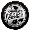 Foil Balloon - Congrats Grad Pennant Silver