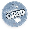 Foil Balloon - Congrats Grad Silver