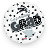 Foil Balloon - Congrats Grad White