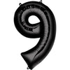 Foil Balloon - Jumbo Black Number 9