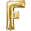 Foil Balloon - Jumbo Gold Letter F