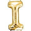 Foil Balloon - Jumbo Gold Letter I