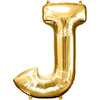 Foil Balloon - Jumbo Gold Letter J