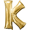 Foil Balloon - Jumbo Gold Letter K