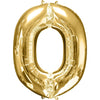 Foil Balloon - Jumbo Gold Letter O