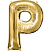 Foil Balloon - Jumbo Gold Letter P