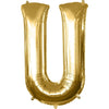 Foil Balloon - Jumbo Gold Letter U