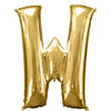 Foil Balloon - Jumbo Gold Letter W