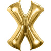 Foil Balloon - Jumbo Gold Letter X