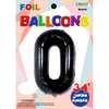 Foil Balloon - Jumbo Number 34" Black 0