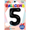 Foil Balloon - Jumbo Number 34" Black 5