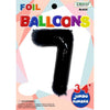 Foil Balloon - Jumbo Number 34" Black 7