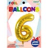 Foil Balloon - Jumbo Number 34" Gold 6