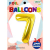 Foil Balloon - Jumbo Number 34" Gold 7