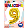 Foil Balloon - Jumbo Number 34" Gold 9