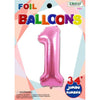 Foil Balloon - Jumbo Number 34" Pink 1