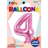 Foil Balloon - Jumbo Number 34" Pink 4