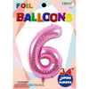 Foil Balloon - Jumbo Number 34" Pink 6