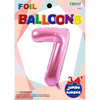 Foil Balloon - Jumbo Number 34" Pink 7