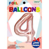 Foil Balloon - Jumbo Number 34" Rose Gold 4