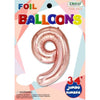 Foil Balloon - Jumbo Number 34" Rose Gold 9