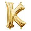 Foil Balloon - Mini Letter Gold K 16 Inch Air-Filled Only