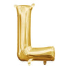 Foil Balloon - Mini Letter Gold L 16 Inch Air-Filled Only