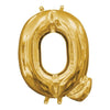 Foil Balloon - Mini Letter Gold Q 16 Inch Air-Filled Only