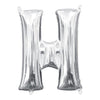 Foil Balloon - Mini Letter Silver H 16 Inch Air-Filled Only