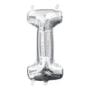 Foil Balloon - Mini Letter Silver I 16 Inch Air-Filled Only