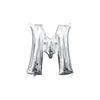 Foil Balloon - Mini Letter Silver M 16 Inch Air-Filled Only