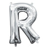 Foil Balloon - Mini Letter Silver R 16 Inch Air-Filled Only