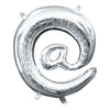 Foil Balloon - Mini Symbol Silver @ 16 Inch Air-Filled Only