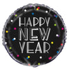 Foil Balloon Neon Dots New Years