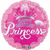 Foil Balloon - Princess Crown Birthday