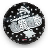 Foil Balloon - Congrats Grad Black