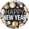 Foil Balloon New Years Met Dots