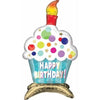 Foil Balloon - Sitter Birthday Cupcake Air Inflate