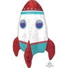 Foil Balloon - Sitter Rocket Ship Air Inflate