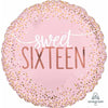 Foil Balloon - Sixteen Blush
