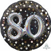 Foil Balloon - Sparkling Birthday 80 Multi-Balloon