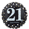 Foil Balloon - Sparkling Birthday 21