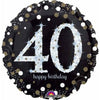 Super Shape Foil Balloon Sparkling Birthday 40