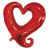 Foil Balloon - Super Shape Open Heart Red