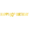 Foil Happy 60Th Birthday Banner