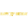 Foil Happy 70Th Birthday Banner