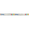 Foil Rainbow Polka Dots Banner, 12 Ft