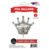 Super Shape Foil Balloon Silver Crown